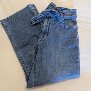 J. Crew Crop Tie Waist Jeans